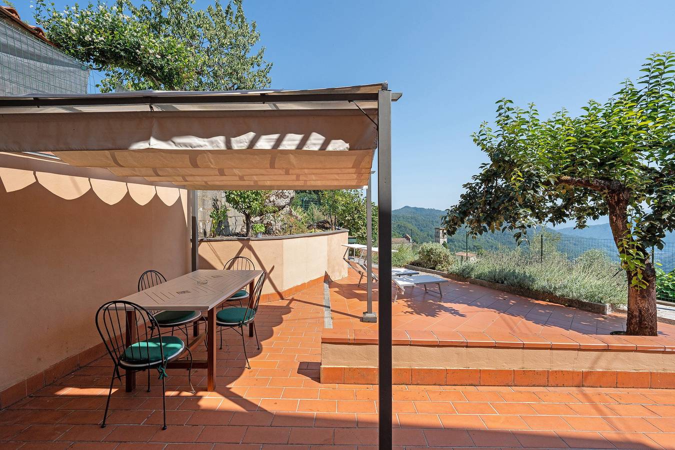 Casa Teresa with Mountain View, Private Terrace, and Wi-Fi in Pescaglia, Italian Riviera