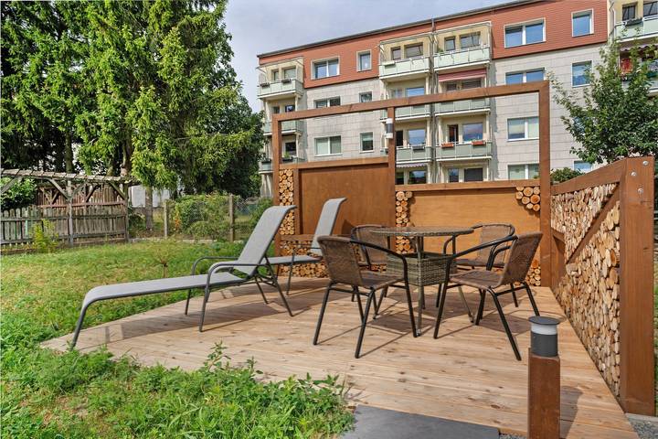 Appartement entier, Appartement 'Fewo Gustav Melkert Str. 5A' avec terrasse partagée et Wi-Fi in Röbel, Lac Müritz