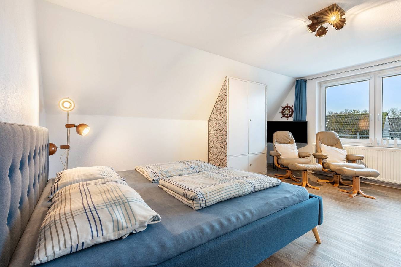 Estudio entero, Apartamento '1-raum-4 Kapitäns' con terraza compartida, balcón y Wi-Fi in Duhnen, Cuxhaven