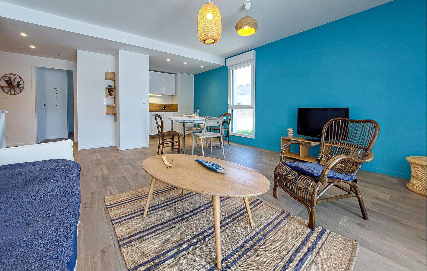 Ganze Ferienwohnung, Gemütliche Wohnung in der Nähe von Muzillac Center mit TV und Waschmaschine in Muzillac, Côte des Mégalithes