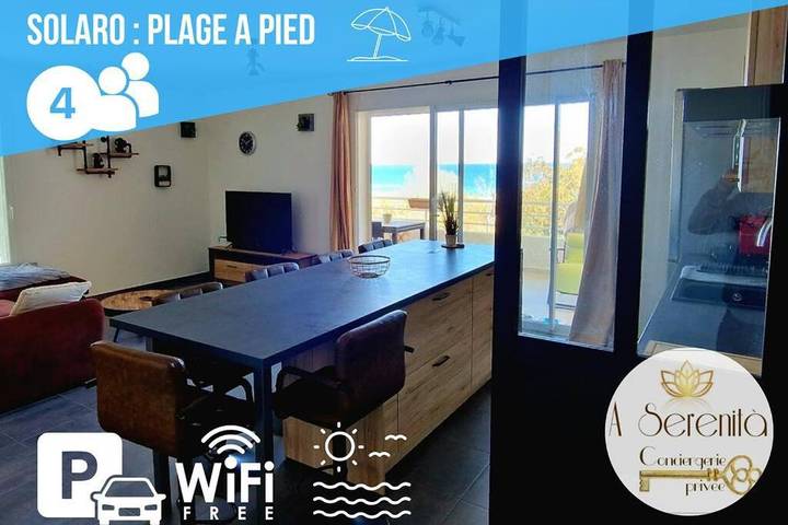 Appartement de vacances pour 4 personnes, avec Terrasse et Vue