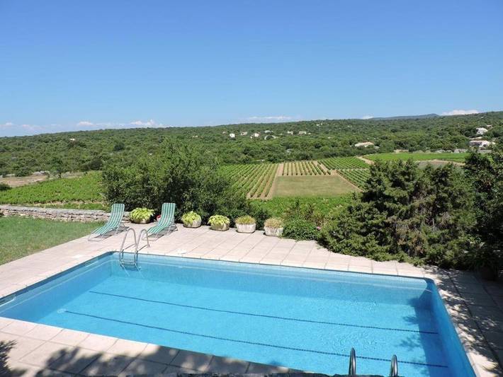 Maison de vacances pour 4 personnes, avec vue ainsi que piscine et terrasse