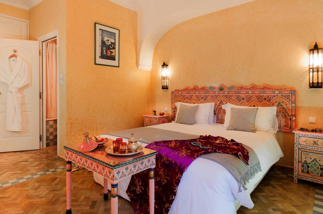 Habitación doble en una encantadora villa en el corazón del palmeral de Marrakech in Annakhil, Marrakech