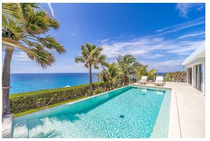 Villa pour 8 personnes, avec vue ainsi que piscine et balcon dans Saint-Barthélemy