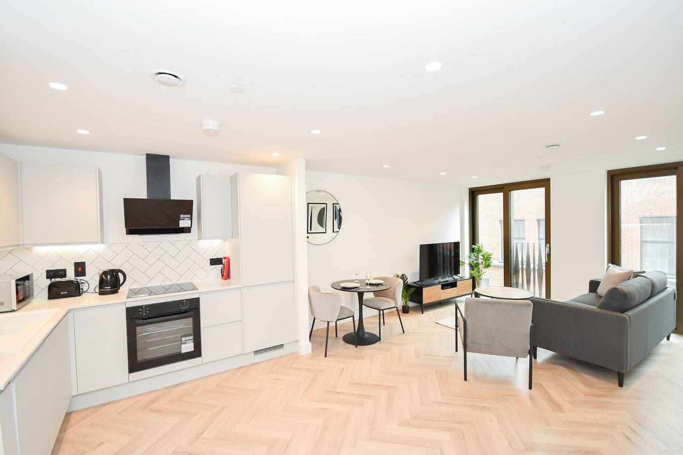 Ganze Wohnung, Modern 1Br Flat in Central Manchester with Balcony in Manchester, Greater Manchester