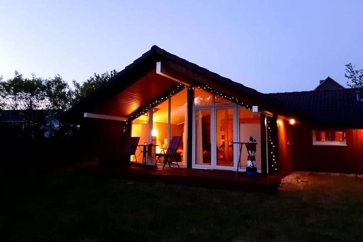 Ferienhaus für 4 Personen, mit Terrasse und Sauna sowie Garten in Steinberg