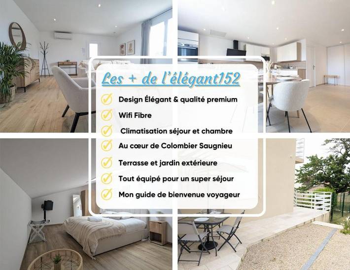 Gîte pour 4 personnes, avec terrasse et jardin à Colombier-Saugnieu - 2