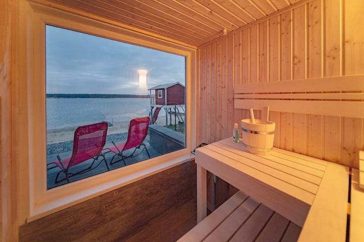 Ferienhaus für 7 Personen, mit Seeblick und Garten sowie Sauna und Ausblick in Sachsen - 3