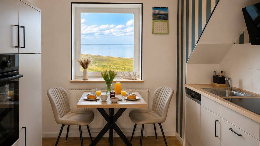 Vakantiewoning voor 2 personen, met Tuin en Uitzicht op het meer op de Noord-Friese Waddeneilanden