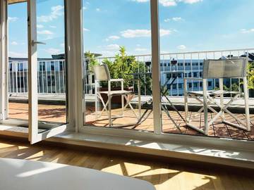 Ferienhaus für 2 Personen, mit Ausblick und Terrasse in Düsseldorf