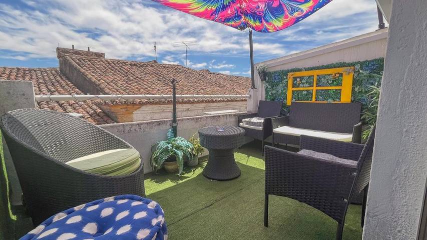 Location de vacances pour 6 personnes, avec Balcon ainsi que Terrasse et Vue dans Nisa