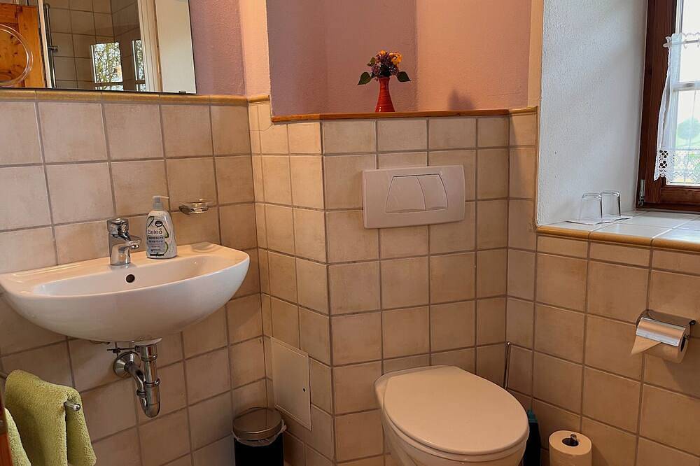 Ganze Wohnung, Ferienwohnung Franzl für 2-4 Personen im Og, 52 qm, 1 Schlafraum, 1 Wohnküche, in Breitbrunn am Chiemsee, Chiemsee