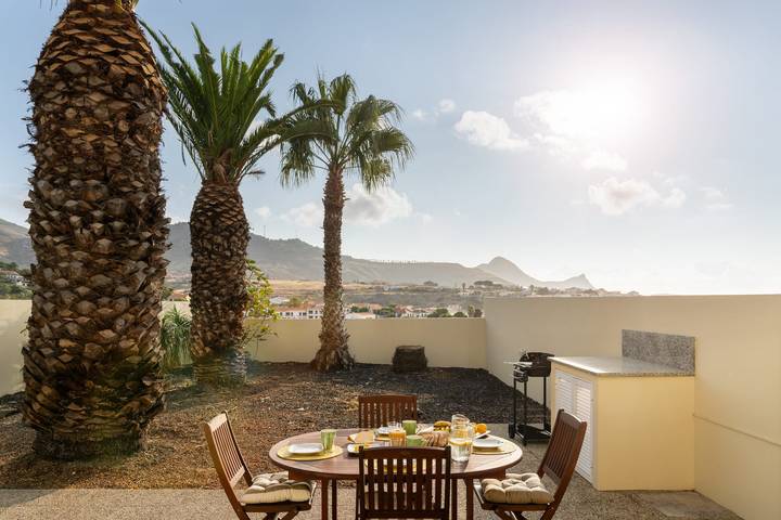 Gästehaus Gonçalves - Terrasse und Meerblick in Porto Santo, Madeira
