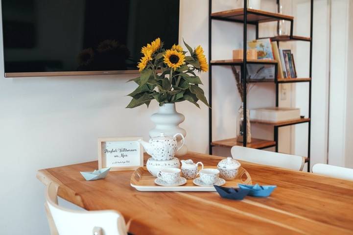 Ferienwohnung für 4 Personen, mit Garten und Ausblick sowie Terrasse in Hagermarsch - 4