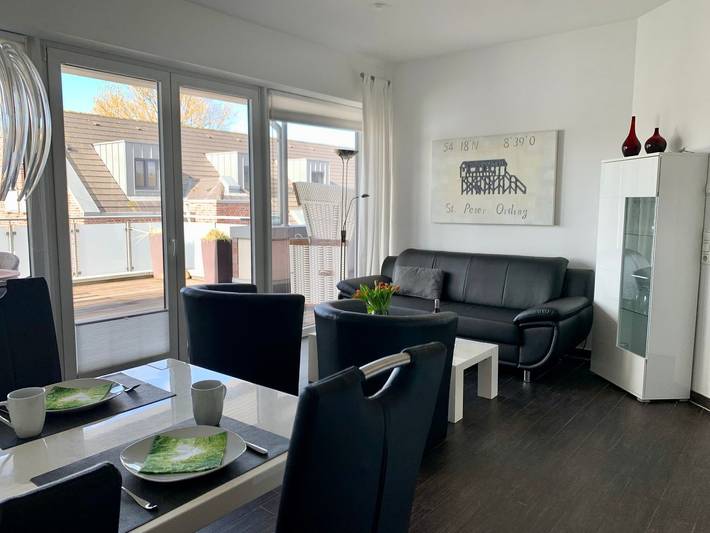 Ferienwohnung für 4 Personen, mit Balkon und Terrasse auf Eiderstedt