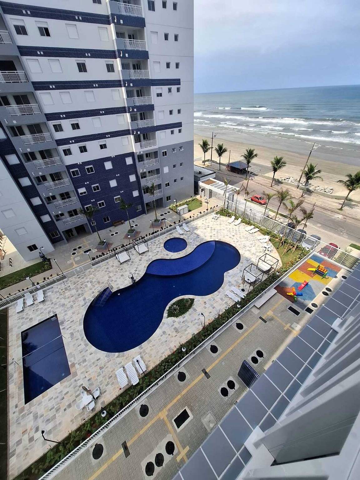 Ganze Wohnung, Apto Beira-Mar com Vista, Churrasqueira e Piscina in Mongaguá, Baixada Santista
