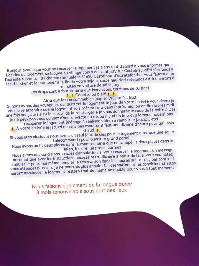 Gîte pour 4 personnes, avec vue et terrasse ainsi que piscine et jardin, animaux acceptés à Saint-Jory - 2