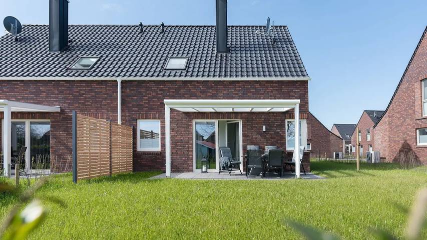 Ferienhaus für 6 Personen, mit Sauna und Garten sowie Terrasse, mit Haustier
