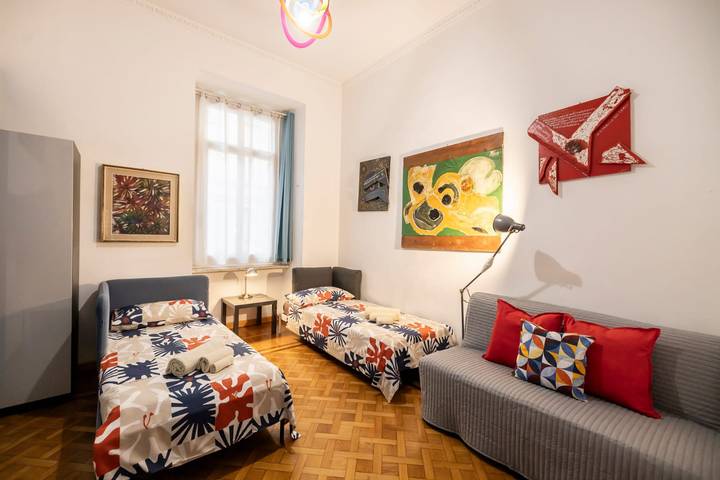 Location de vacances pour 6 personnes, avec Balcon/Terrasse à Turin