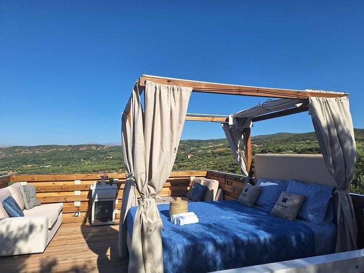 Camping für 2 Personen, mit Garten und Pool sowie Ausblick auf Kreta - 4