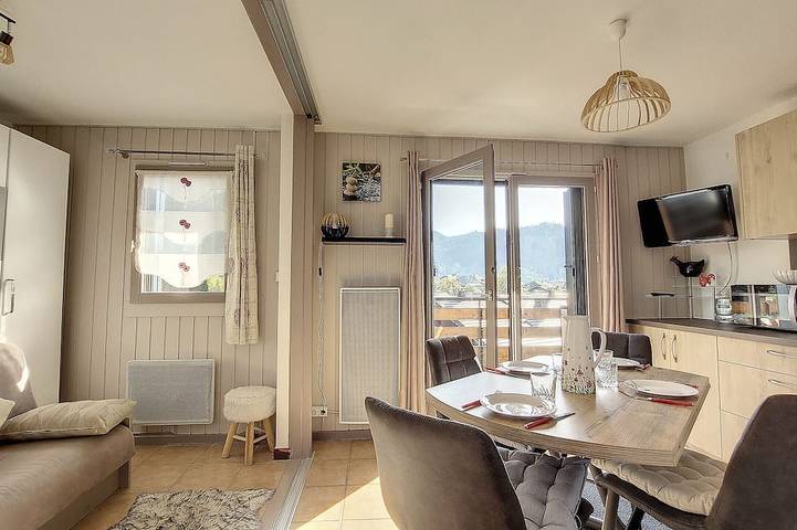 Location de vacances pour 4 personnes, avec balcon à Montriond