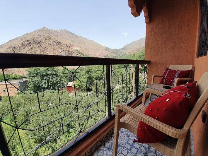 Hütte für 9 Personen, mit Terrasse und Garten sowie Ausblick in Afrika