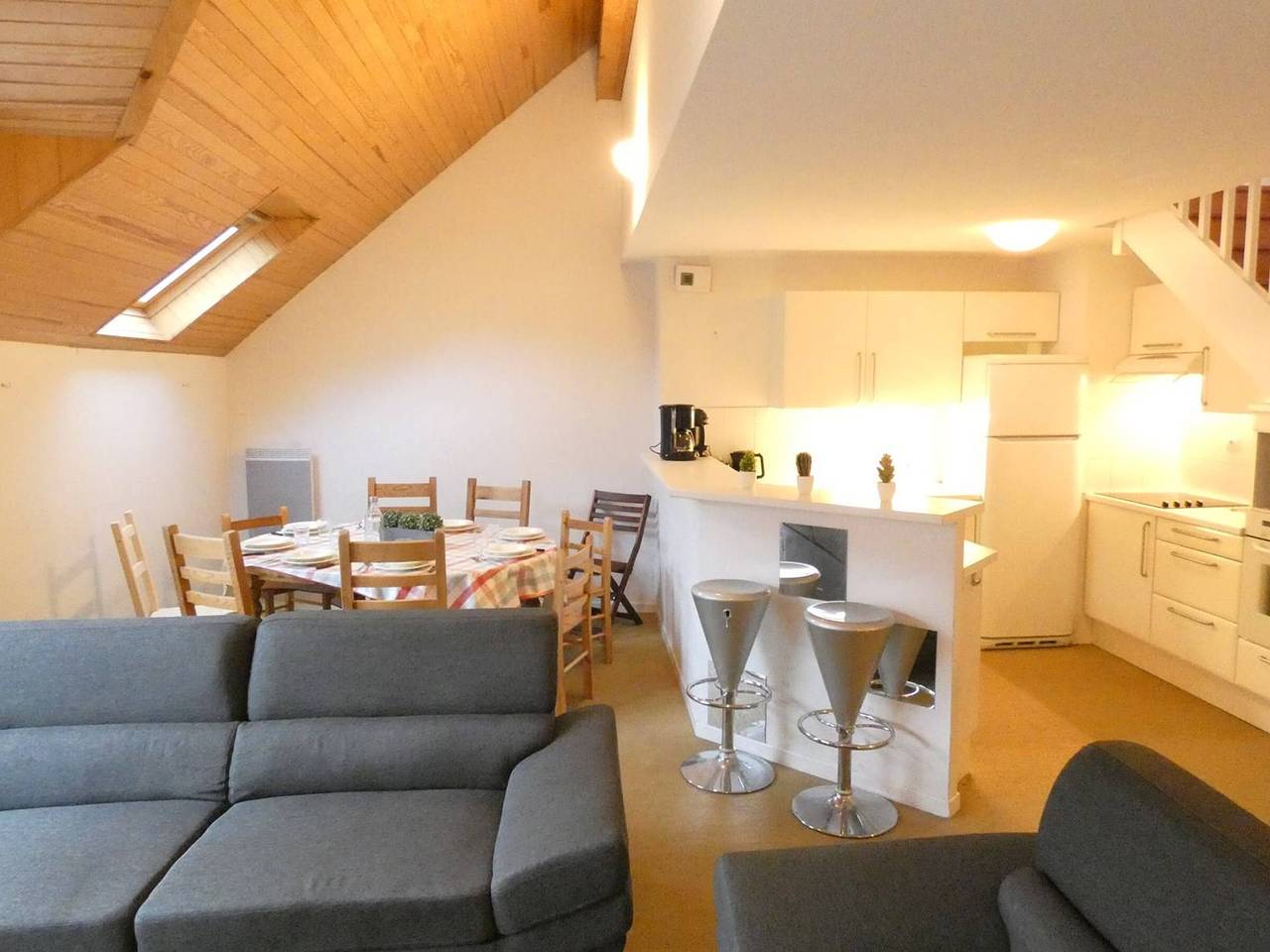 Apartamento entero, Dúplex para 8 con Balcón, en Centro de Saint-Lary-Soulan, Parking, Wifi, Ascensor in Saint-Lary-Soulan, Parque nacional de los Pirineos