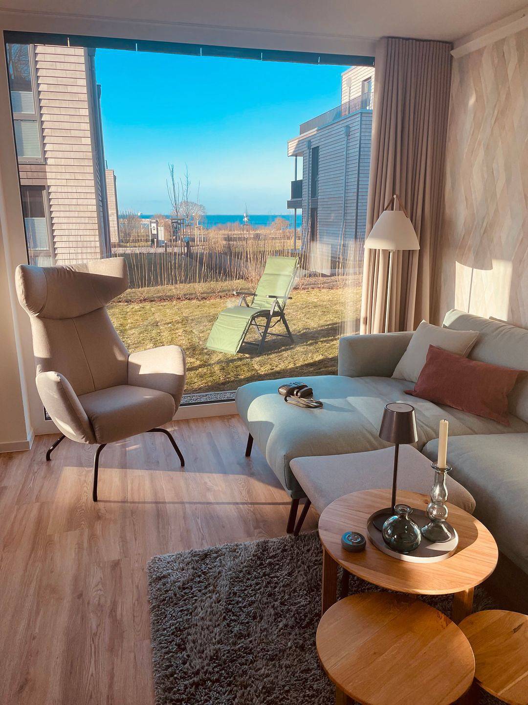 Appartement entier, Marienlücht – Erdgeschoss. Sauna. Terrasse. Meerblick. in Marienleuchte, Fehmarn