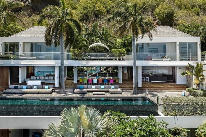 Villa pour 10 personnes, avec terrasse et jardin dans Saint-Barthélemy