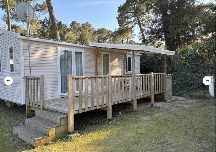 Gîte pour 4 personnes, avec terrasse ainsi que piscine et jacuzzi dans Plage Naturiste Saint-Georges de Didonne