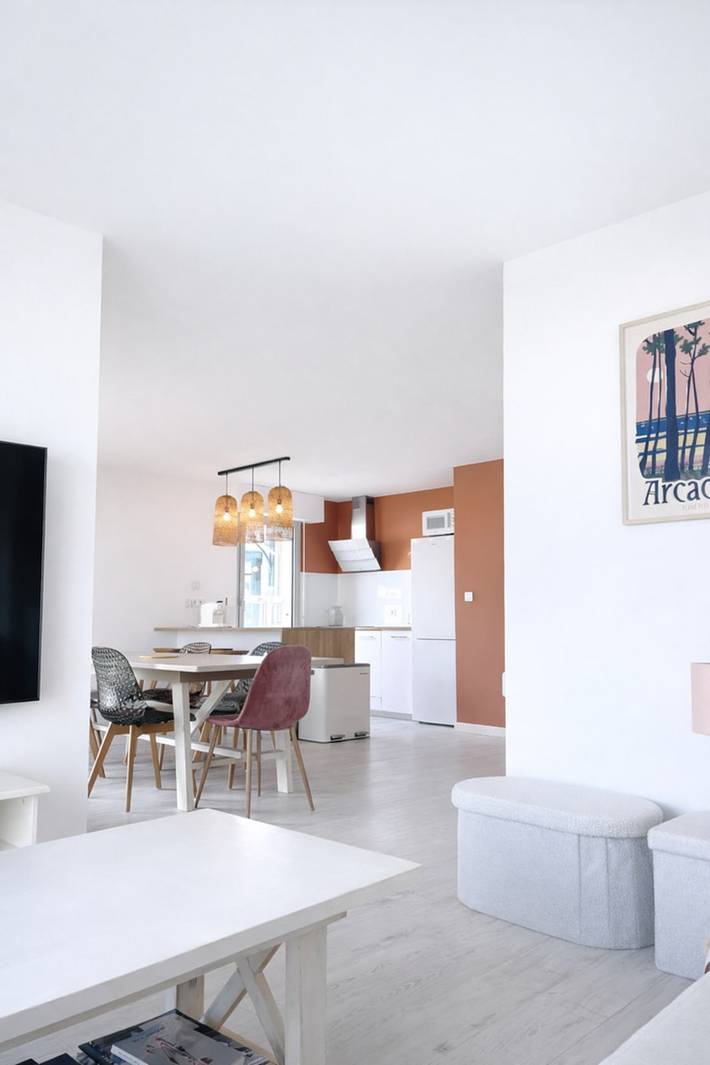 Gîte pour 6 personnes, avec balcon, adapté aux familles dans Office De Tourisme D Arcachon