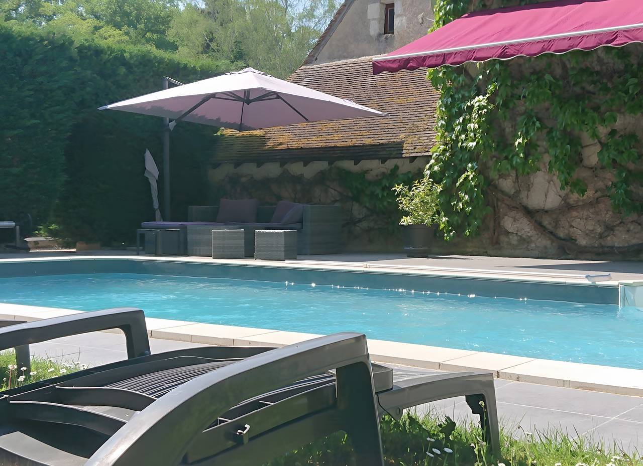 Bed & Breakfast 'Auberge Marcheroux Zimmer Nr. 4' mit Gemeinschaftsgarten und Wlan in Amboise, Tours und Umgebung