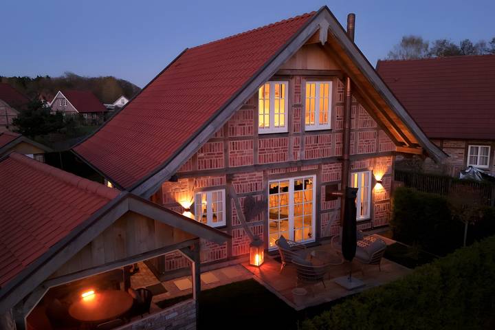 Ferienhaus für 4 Personen, mit Sauna und Whirlpool sowie Garten im Münsterland