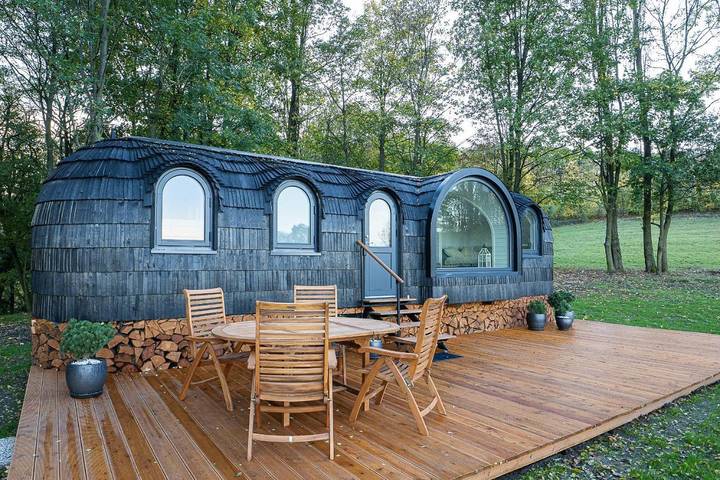 Zelt für 2 Personen, mit Sauna und Garten sowie Ausblick in Tschechien - 3