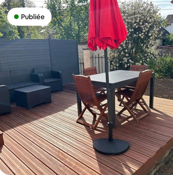 Appartement de vacances pour 4 personnes, avec jardin