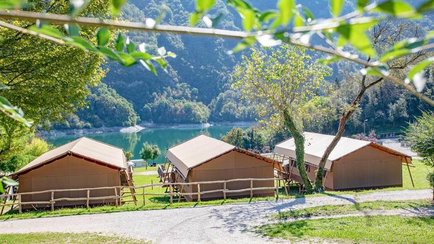 Tente pour 6 personnes, avec vue sur le lac ainsi que jardin et vue dans Dolomites - 3