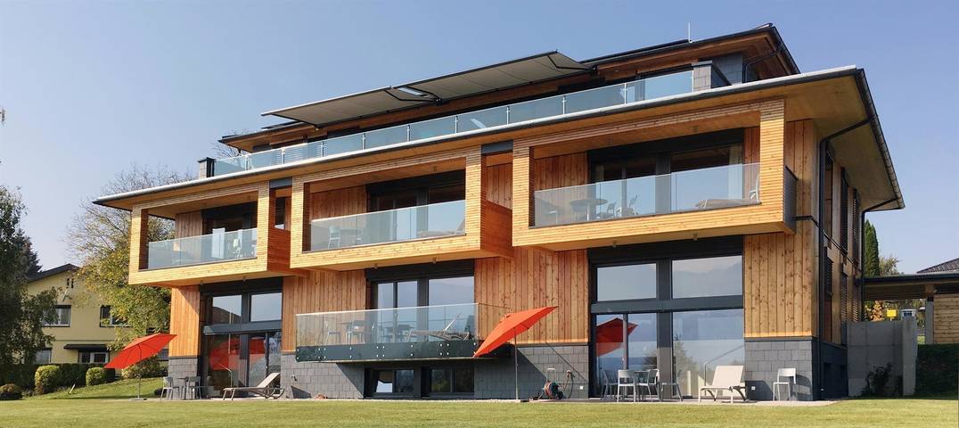 Ferienwohnung für 3 Personen, mit Balkon und Terrasse sowie Garten und Pool in Egg am Faaker See