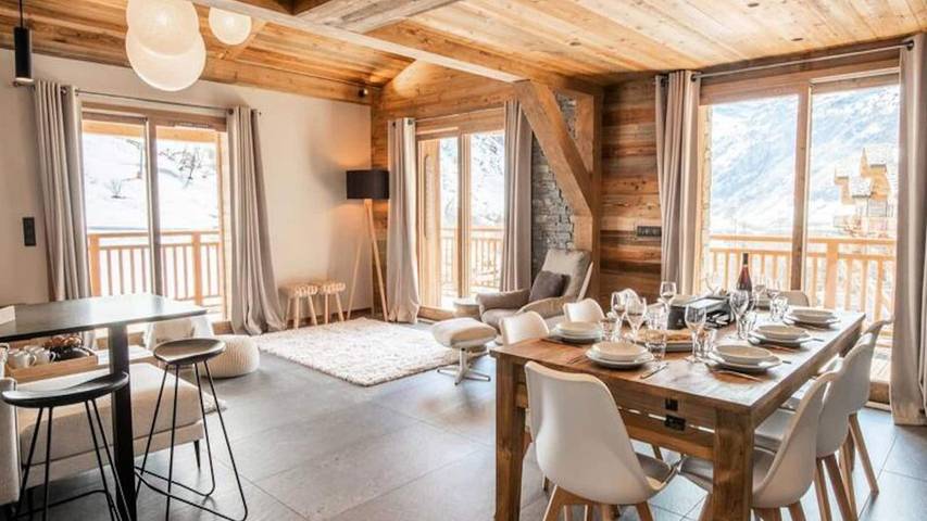 Chalet pour 13 personnes, avec balcon et sauna à Bonneval-sur-Arc