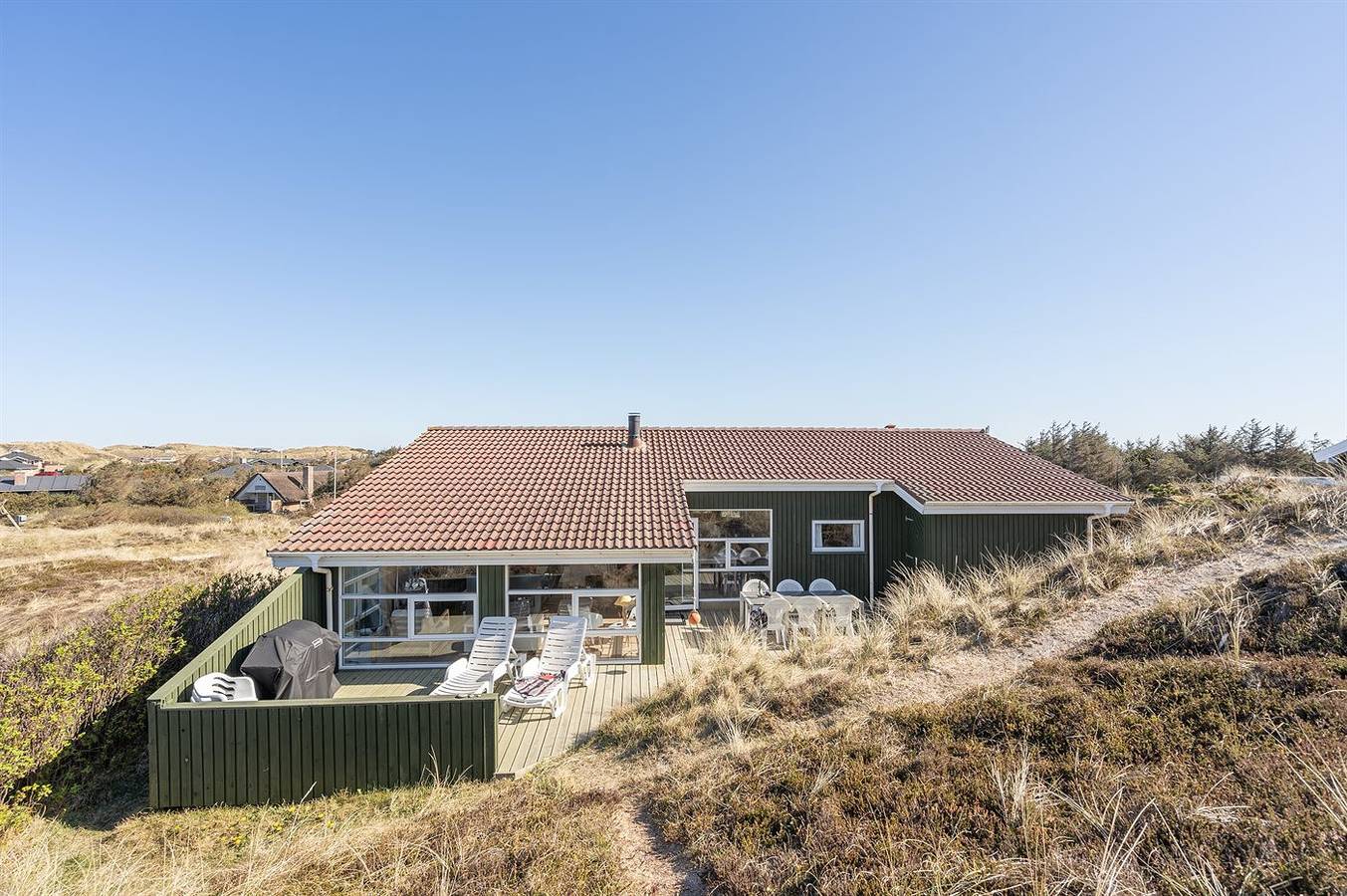 Ferieudlejning til 10 Personer i Houvig Strand, Holmsland Klit