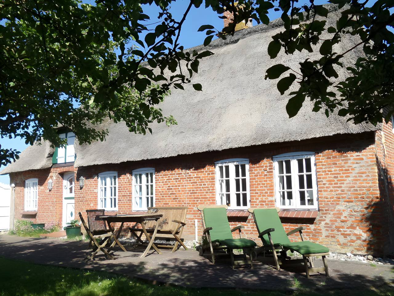 Ferienhaus Friesenkate Krätschmer mit privater Terrasse und Wlan in Pellworm, Nordfriesland