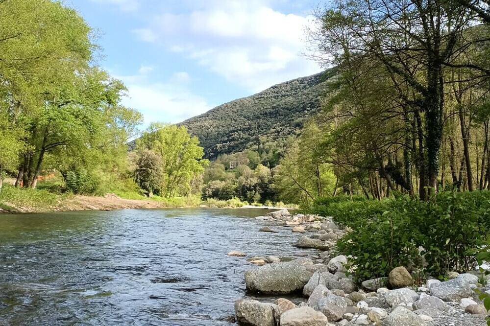 Mobil-home 6 pers | Clim, terrace, river | Camping with swimming pool - Mialet in Mialet, Cevennen