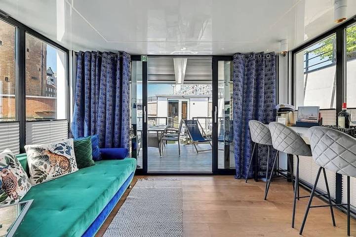Hausboot für 5 Personen, mit Sauna und Balkon in Polnische Ostsee