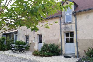 Gîte pour 6 personnes, avec piscine ainsi que terrasse et jardin à Le Petit-Pressigny