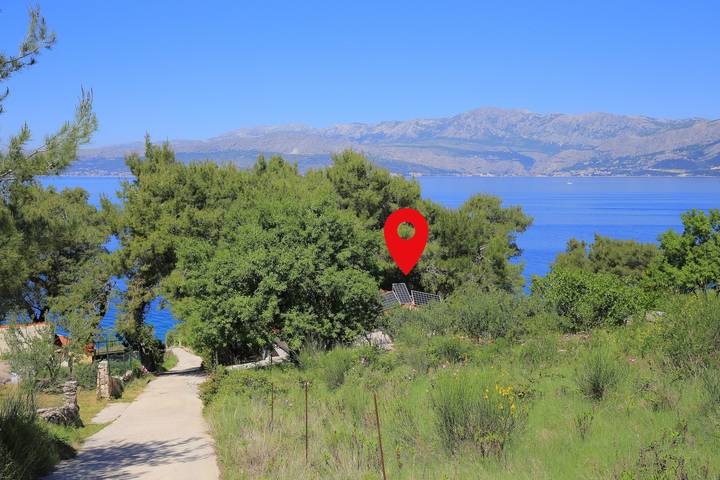 2-Zimmer-Haus mit Terrasse und Meerblick Bucht Ducac, Brac in Postira, Brac