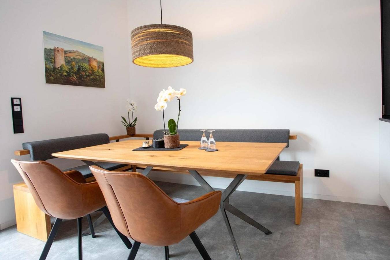 Ganze Wohnung, Apartment 'Omas Rhön-Garten' mit Bergblick, gemeinsamer Terrasse und Wlan in Poppenhausen, Rhön-Hessen