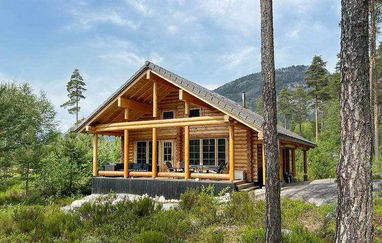 Feriehus for 8 personer, med Terrasse og Sauna i Telemark