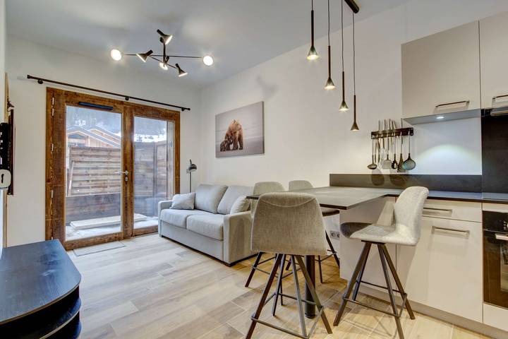 Ganze Ferienwohnung, Echo du Pleney A003 : Lovely new central one bedroom in Morzine, Les Portes du Soleil