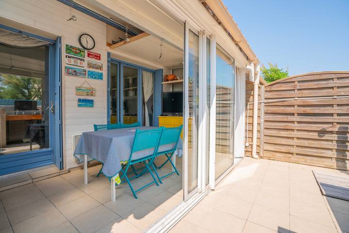 Geheel appartement, 2-Sterren appartement "Chez Domi résidence front de mer" met terrassen & Wi-Fi in Frontignan, Middellandse Zeekust (Frankrijk)