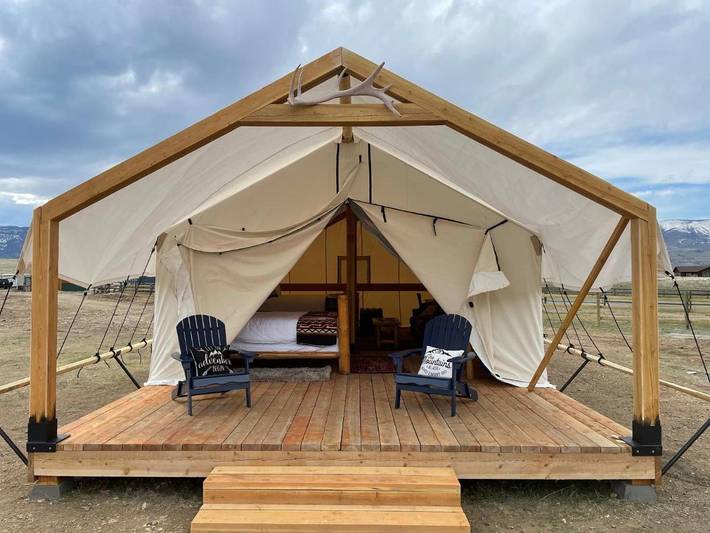 Camping für 4 Personen, mit Balkon und Ausblick in Montana