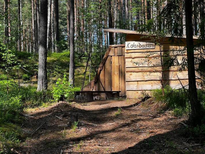 Camping voor 2 personen, met uitzicht en terras in Dalarna